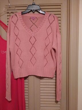 Mi Ami For Francesca's Pink Sweater Size M